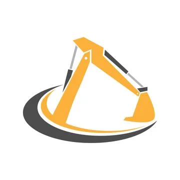 Excavator icon image design Stock Illustration