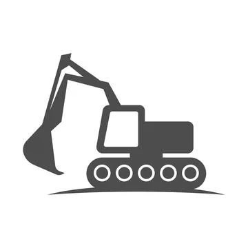 Excavator icon image design Stock Illustration