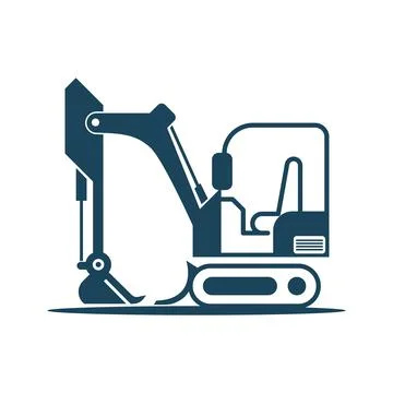 Excavator icon image design Stock Illustration