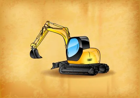 Excavator Illustrazione stock