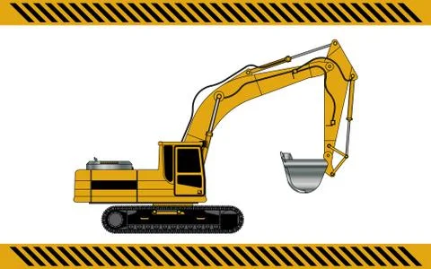 Excavator Stock Illustration