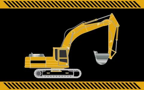Excavator Stock Illustration