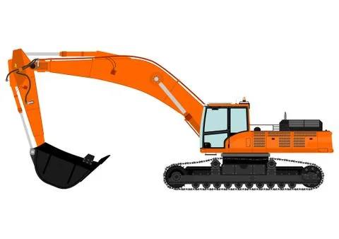 Excavator Illustrazione stock