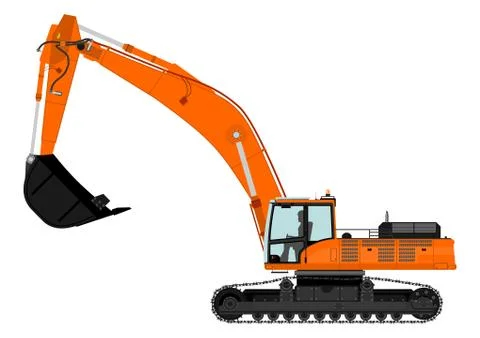 Excavator Illustrazione stock