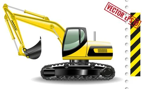 Excavator Stock Illustration