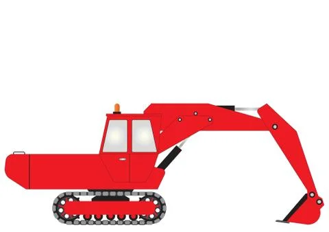 Excavator Illustrazione stock