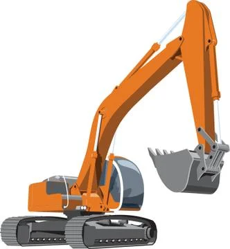 Excavator Stock Illustration