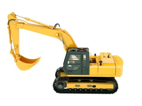 Excavator isolated Stock Illustration