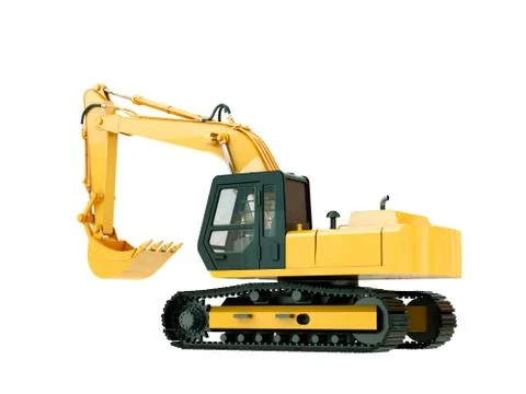 Excavator isolated Stock Illustration