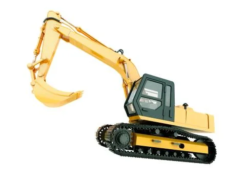 Excavator isolated Stock Illustration