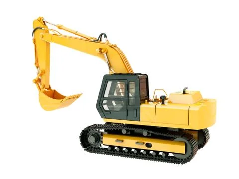 Excavator isolated Illustrazione stock
