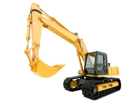 Excavator isolated Stock Illustration