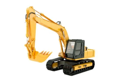 Excavator isolated Illustrazione stock