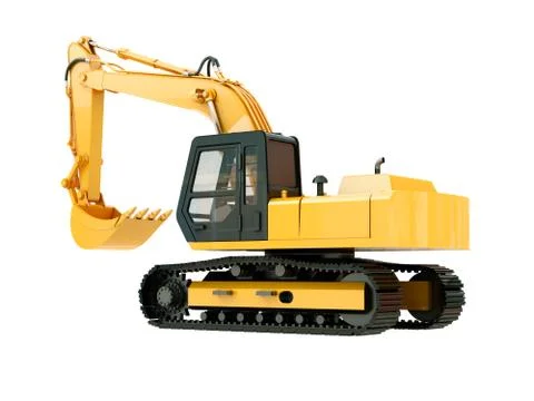 Excavator isolated Ilustração Stock