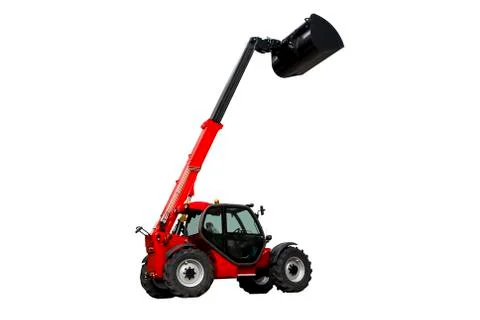 Excavator isolated Stock Photos