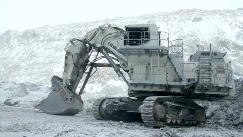 Excavator Liebherr Stock Footage 113514663