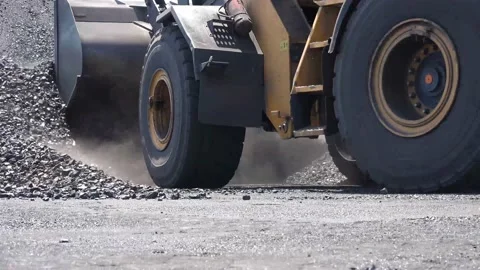 An excavator loading coal, close up Stock Footage 201938064