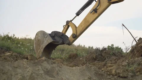 Excavator loads a truck Stock Footage 99369680