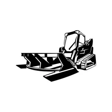 Excavator logo Stock Illustration
