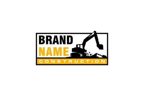 Excavator logo template vector. Heavy equipment logo vector for constructio.. Stock Illustration