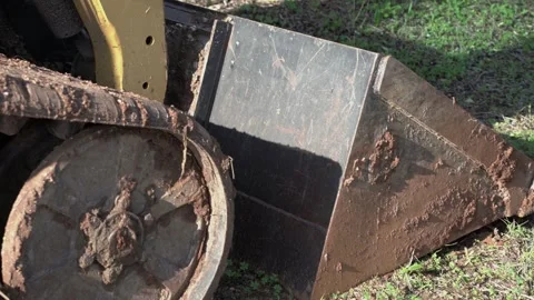 Excavator machine with crawler and wheels 4k Stock Footage 295054602