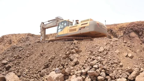 Excavator in Mines 库存影片 113274796