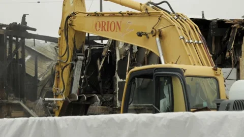 Excavator Moving Stock Footage 234084896