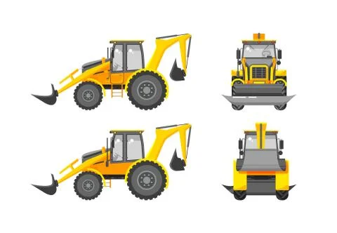 Excavator number one Stock Illustration