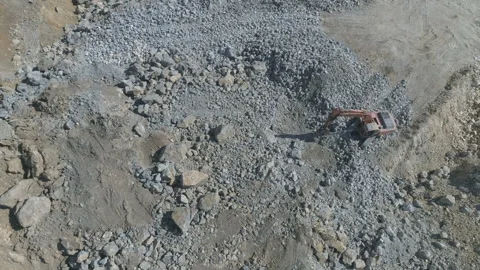 Excavator in operation Stock-Footage 91357388