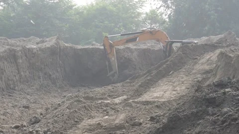 Excavator or JCB working Stock-Footage 292054933