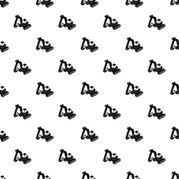 Excavator pattern seamless Illustrazione stock