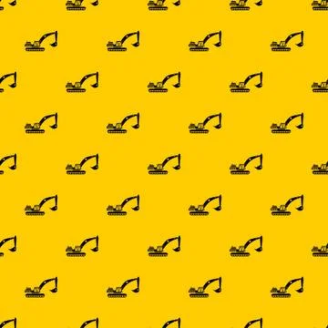 Excavator pattern vector Illustrazione stock