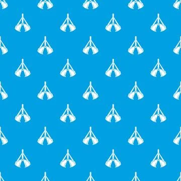 Excavator pattern vector seamless blue 스톡 일러스트