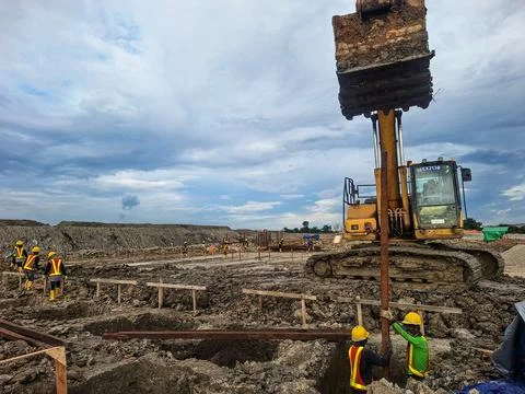 An excavator Stock Photos