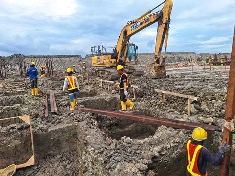 An excavator Stock Photos