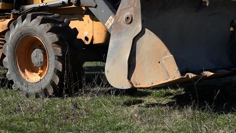 Excavator preparing for digging Stock Footage 73451696