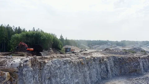 Excavator removing topsoil Stock Footage 110629245
