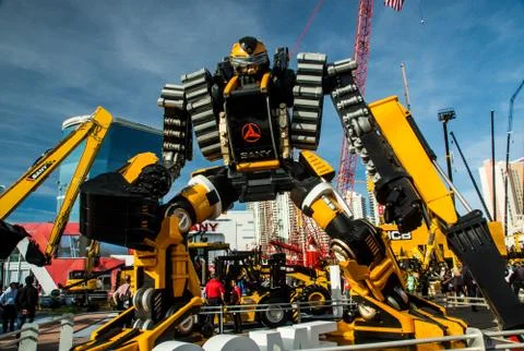 Excavator Robot Foto stock
