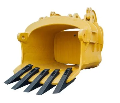 Excavator scoop isolated Stock-Fotos