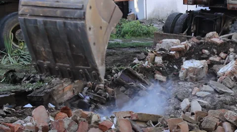 Excavator Shovel Stock-Footage 32278475