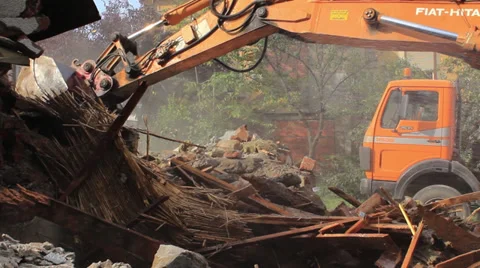 Excavator Shovel Stock-Footage 32278476