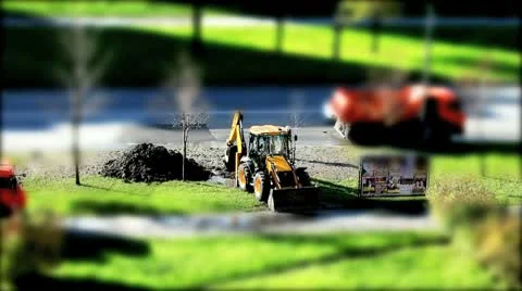 Excavator  tilt Stock Footage 8913382