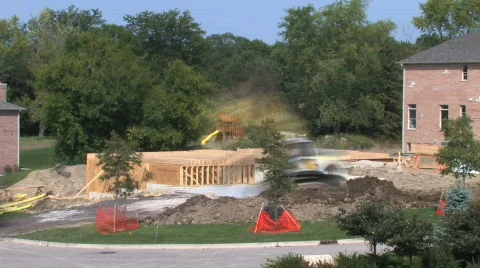 Excavator Time Lapse Stock Footage 530152