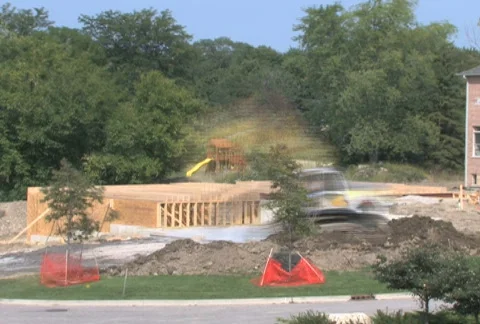Excavator Time Lapse Stock Footage 530579