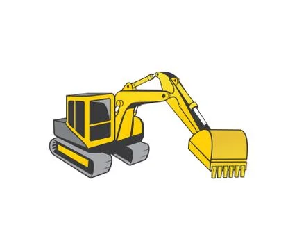 Excavator vector Stock Illustration