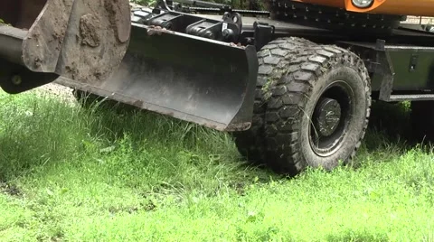 Excavator work Stock Footage 7095598
