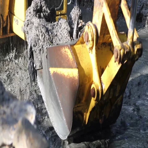 Excavator at work Stock Footage 69473787