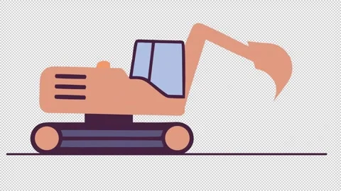 Excavator working at a construction site. Excavator digging the ground Video stock 320660894