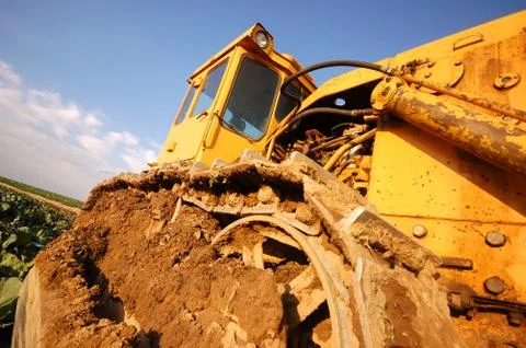 Excavator working 스톡 사진