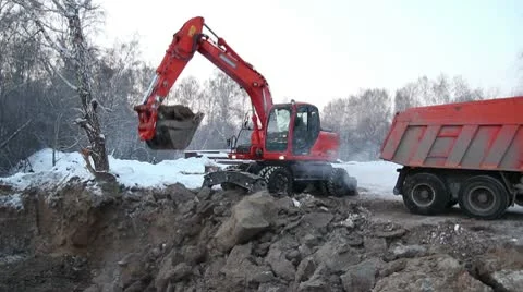 Excavator1 Video stock 10564819